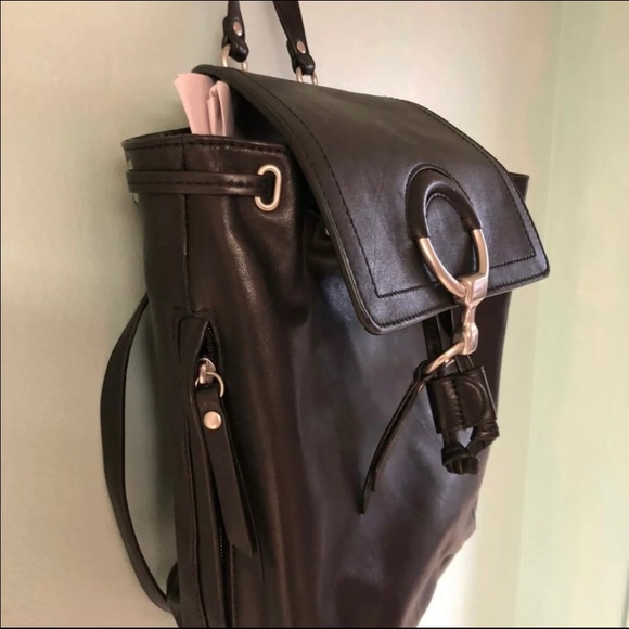 Frye Ilana black leather backpack. EUC Bags